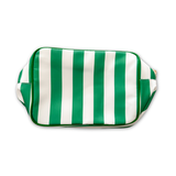 Green Striped Pouch